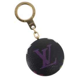 LOUIS VUITTON Monogram Multicolor Astropill Key Holder Black M51912 Auth 157928 Black