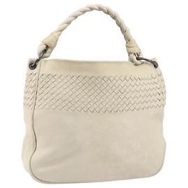 Autre Marque Bolsa de Ombro de Couro Bege INTRECCIATO da BOTTEGA VENETA Auth bs31827 Bege