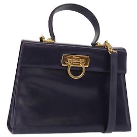 Sac à main convertible en cuir Salvatore Ferragamo Violet