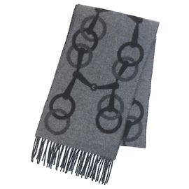 Sciarpa in cashmere Any Mall di Hermès Marrone Nero