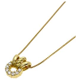 Céline Collar de diamantes en oro amarillo de 18K Celine Otro