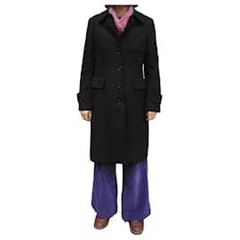 Gerard Darel Black Wool Coat Black