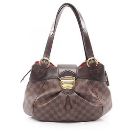 Bolsa Louis Vuitton Sistina PM Marrom Damier ebene