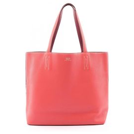 Bolsa tote Hermès Double Sens 45 Rosa Outro Bordeaux