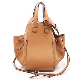 Loewe Hammock Drawstring Small Shoulder Bag Brown