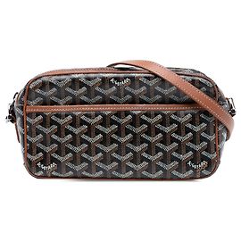 Goyard Black Goyardine Sac Cap Vert Black
