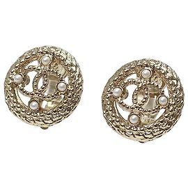 Orecchini Clip Coco Mark di Chanel D'oro