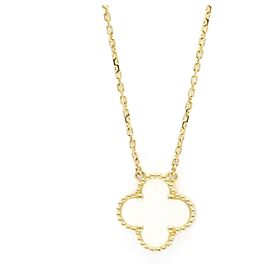 Collana Pendente Vintage Alhambra di Van Cleef & Arpels D'oro