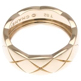 Chanel-Chanel Coco Crush Medium Size Band Ring in Pink Gold-Golden