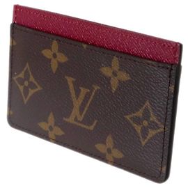 Louis Vuitton Monogram Fuchsia Card Case Fuschia