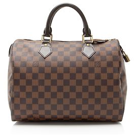 Louis Vuitton Damier Ebene Speedy 30 Tasche Braun