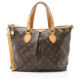 Louis Vuitton Monogram Canvas Palermo PM Tote Brown