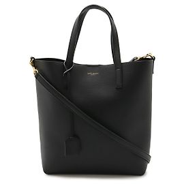 Yves Saint Laurent Saint Laurent Paris Toy Shopping Leather 2way Bag Black