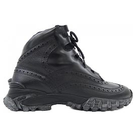 Chaussures en cuir Versace Noir