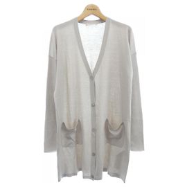 Cárdigan largo de punto S Max Mara Castaño