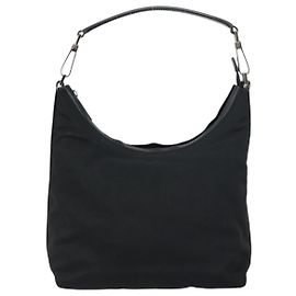 Gucci Zip Hobo in nylon nero Nero