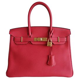 Hermès Borsa Hermes Birkin 30 Rosso Peonia Rosso