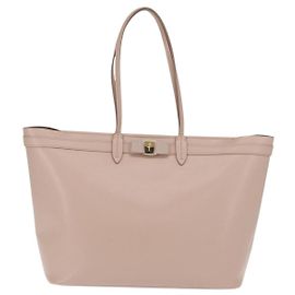 Bolsa Vala de couro Salvatore Ferragamo Rosa