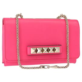 Pochette en cuir Valentino Garavani Va Va Voom Medium Rose