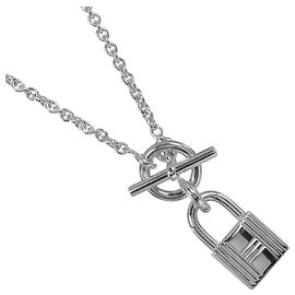 Colar Amuleto Cadena Hermès em Prata 925 Outro