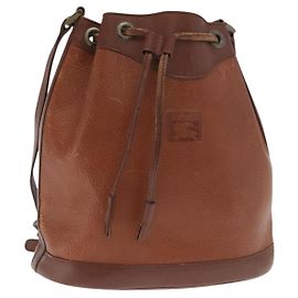 Autre Marque Borsa a Spalla Burberrys in Pelle Marrone Oro Auth ti3582 Marrone D'oro