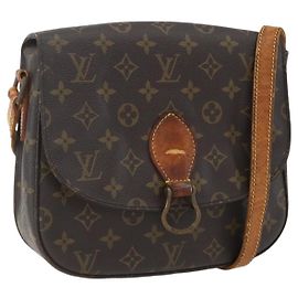 LOUIS VUITTON Bolsa de Ombro Monogram Saint Cloud GM M51242 LV Auth 160542 Monograma
