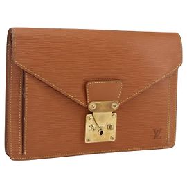 LOUIS VUITTON Handtasche Dragonne Epi Serie Beige LV Auth ep12601 Beige