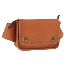 Sac à dos en cuir marron Coach Auth am10204 Marron