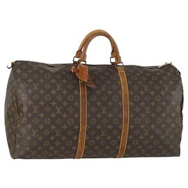 LOUIS VUITTON Monogram Keepall 60 Boston Bag M41422 LV Auth gh1603 Monogram