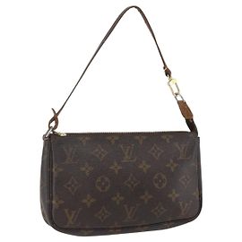 Pochette Accessoires NM en toile Monogram Louis Vuitton Marron