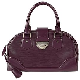 Louis Vuitton Bolsa Tote Bowling Montaigne GM Roxo