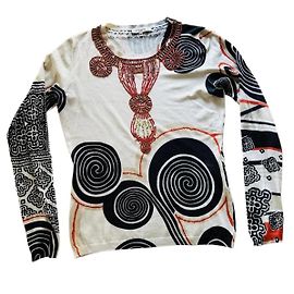 Etro Blusa bordada e decorada como um colar Multicor