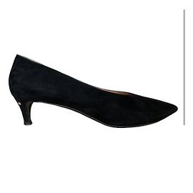 Saltos Laurence Dacade Vivette 45 Camurça Preta Preto
