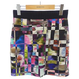 Autre Marque Falda Milly Castaño Negro Rosa