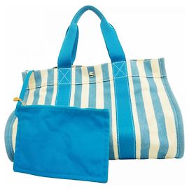 Borsa Tote PM Cannes Hermès Bianco Blu