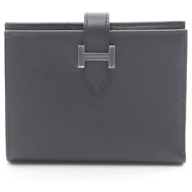 Hermès Hermes Bearn Compact Bi-fold Wallet Black