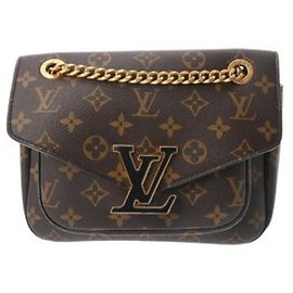 Sac à main épaule Louis Vuitton Monogram Passy marron Marron