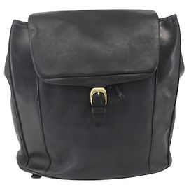 Bally Vintage Backpack Leather Black