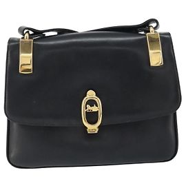Céline Borsa a spalla Celine Horse Carriage in pelle Nero