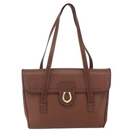 Bolsa tote de couro vintage Gucci Marrom