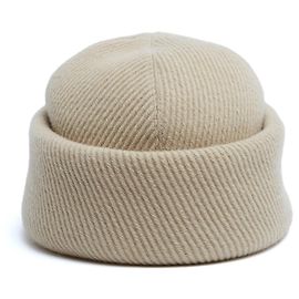 Chapéu Hermès Bonnet T55 Ecru de Lã Whipcord Miki Tamanho US6 7/8 ou 21.5 polegadas Cru