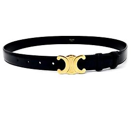 Céline Celine Triumph Belt Black