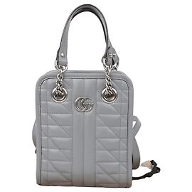 Gucci Borsa a spalla mini Gg Marmont Grigio