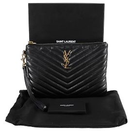 Saint Laurent Pochette Monogram Noir