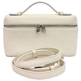 Bolso Pouch L19 Extra Pocket de Loro Piana Blanco