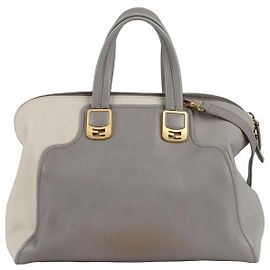 Fendi Bolsa de Ombro Chameleon Tote Cinza