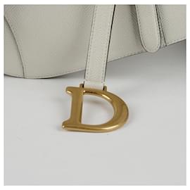 Dior-Saddle Strap Shoulder Bag-White