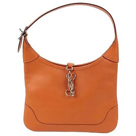 Hermès Bolsa de Ombro Trim Laranja