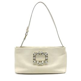 Bolsa de Ombro Roger Vivier Branco