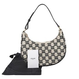 Céline Ava Medium Hobo Shoulder Bag Black